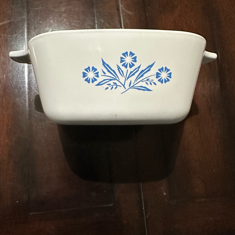 Blue Cornflower Design, Corning Ware, Single Serving 700ml Casserole Dish